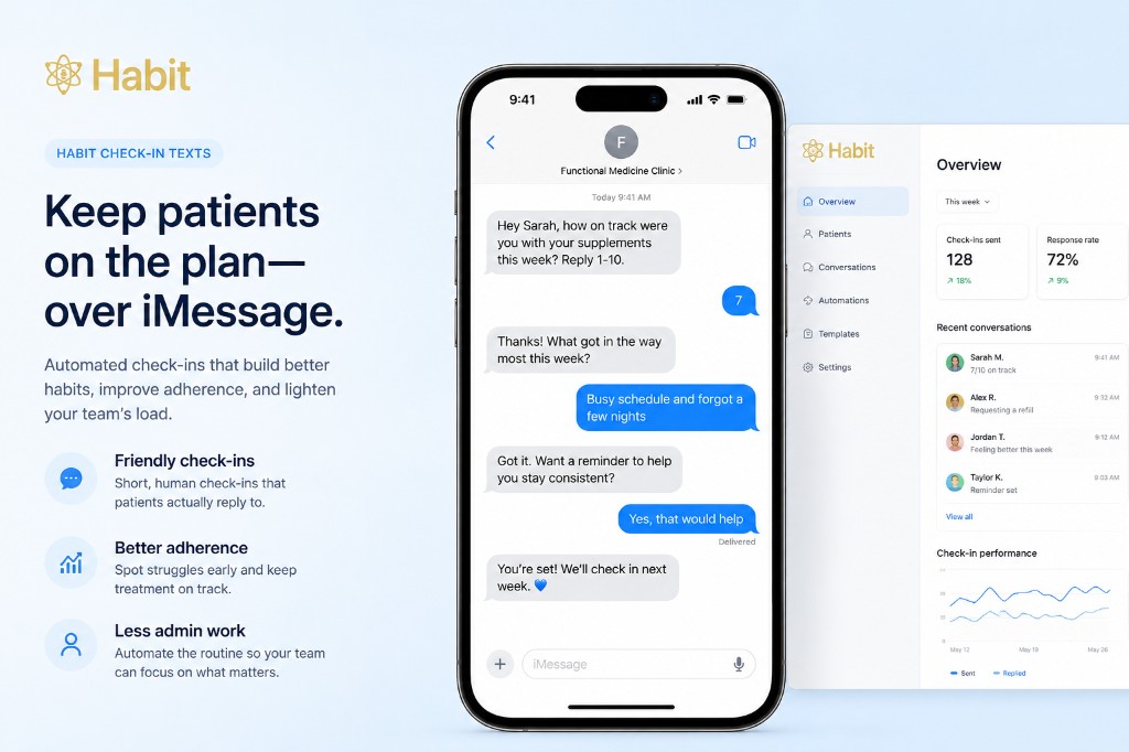 ekco check-in texts: keep patients on the plan between visits